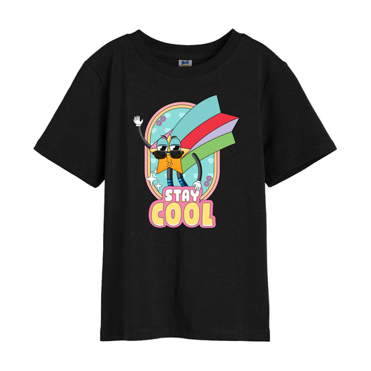 Czarna Koszulka Retro „Stay Cool”